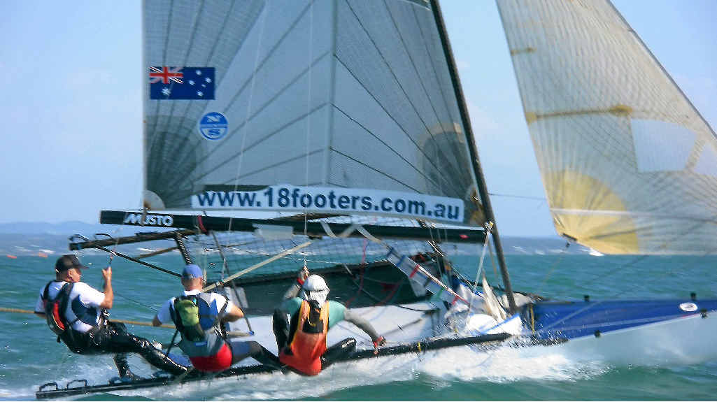 The Dashco Builders team from the Brisbane 18 Footers Club will be sailing on Leslie Dam this weekend and are offering a free spot to a fan for a special race. The Dashco Builders team from the Brisbane 18 Footers Club will be sailing on Leslie Dam this weekend and are offering a free spot to a fan for a special race.